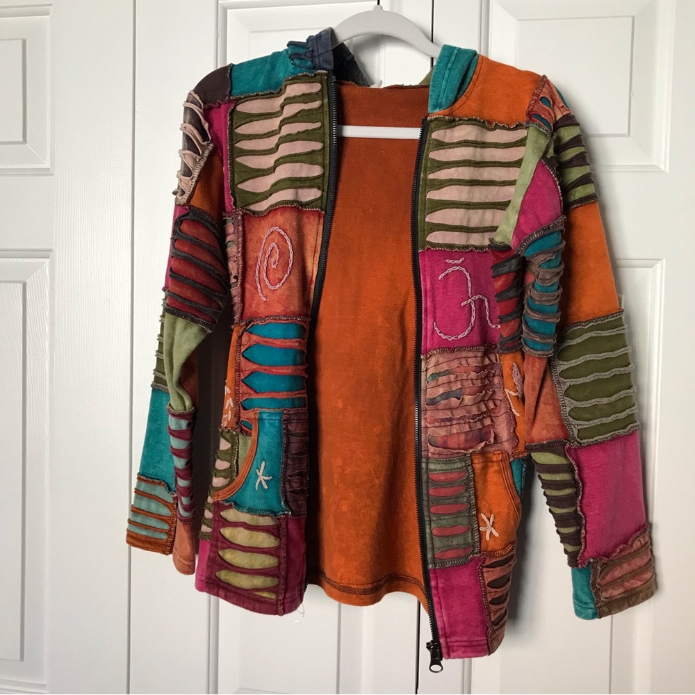 Patchwork Boho Hoodie - image 5